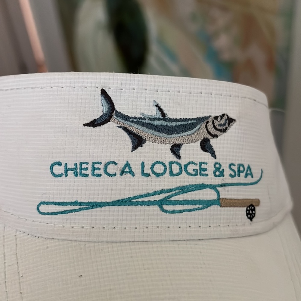 CHEECA Lodge & Spa embroidered fish fishing visor - Picture 2 of 15